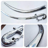 STYLISH SILVER CURVED KIRPAN-2