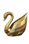 Gold Graceful Swan Sculpture