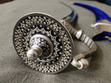 INDIAN WEDDING TALWAR- SILVER AND KOFTGIRI WORK
