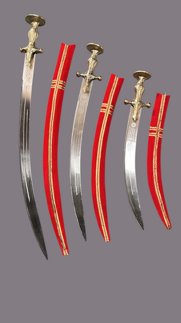 INDIAN WEDDING KIRPAN COMBO 3 PCS SET