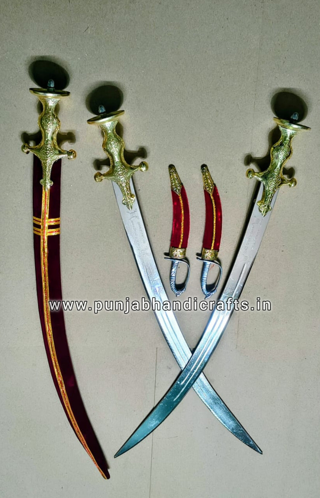 SIROHI TALWAR 3 PCS  WITH 2 KATAR FREE