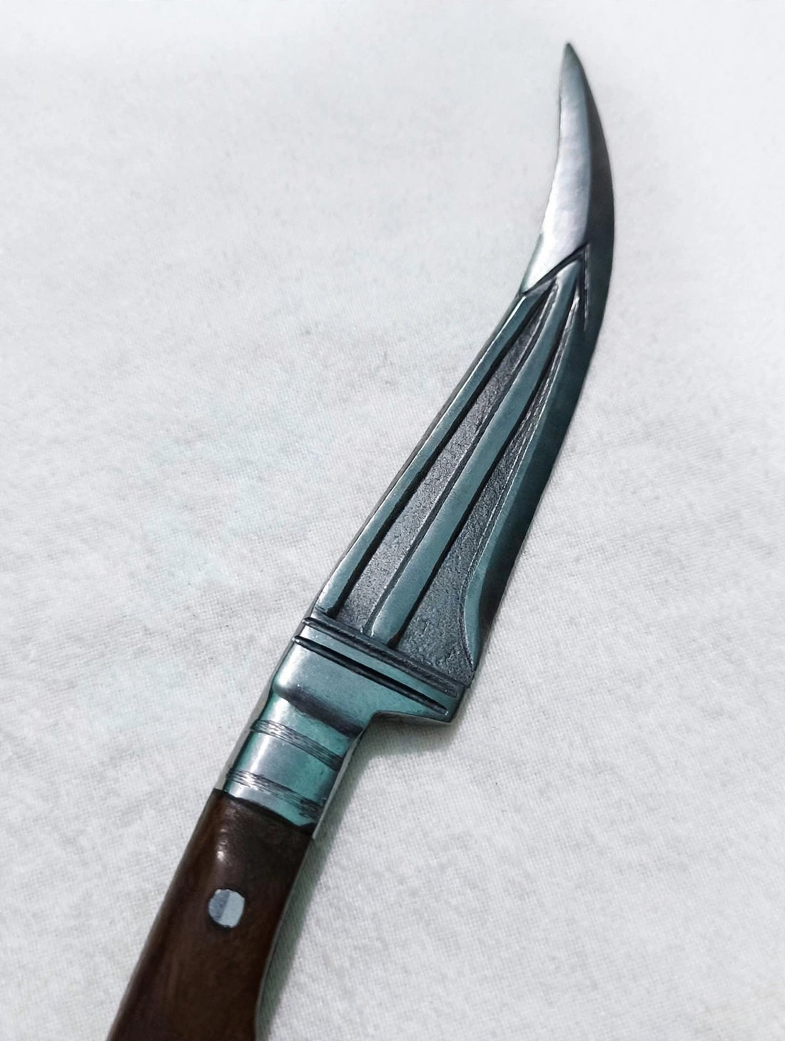 12-INCHES LEATHER COVER SARB LOH PECH KAVACH