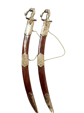 LION HANDLE WOODEN TEGHA COMBO 2 PCS SET