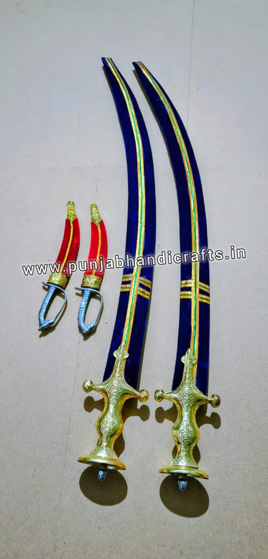 SIROHI TALWAR 2 PCS WITH 2 KATAR FREE