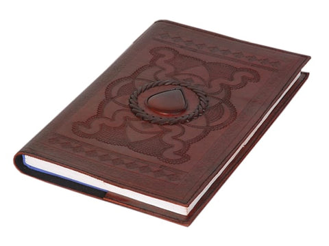 Embossed-Stitched Leather Journal - LJ-011