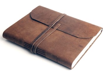 Sleek Vintage Look Leather Journal - LJ-015
