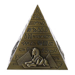 Metal Handicrafts Egyptian Pyramids Building Model Home Bookshelf Ornament Bronze