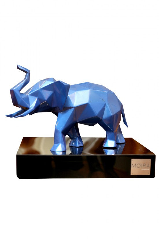 Blue Exquisite Elephant Sculpture
