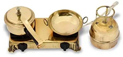 Brass Gaskit With Mixer Grinder Miniature For Homedecor And Kids Playing