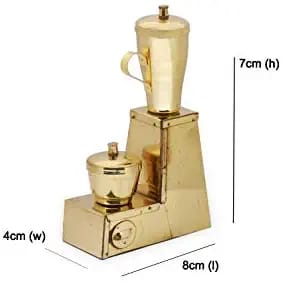 Brass Gaskit With Mixer Grinder Miniature For Homedecor And Kids Playing