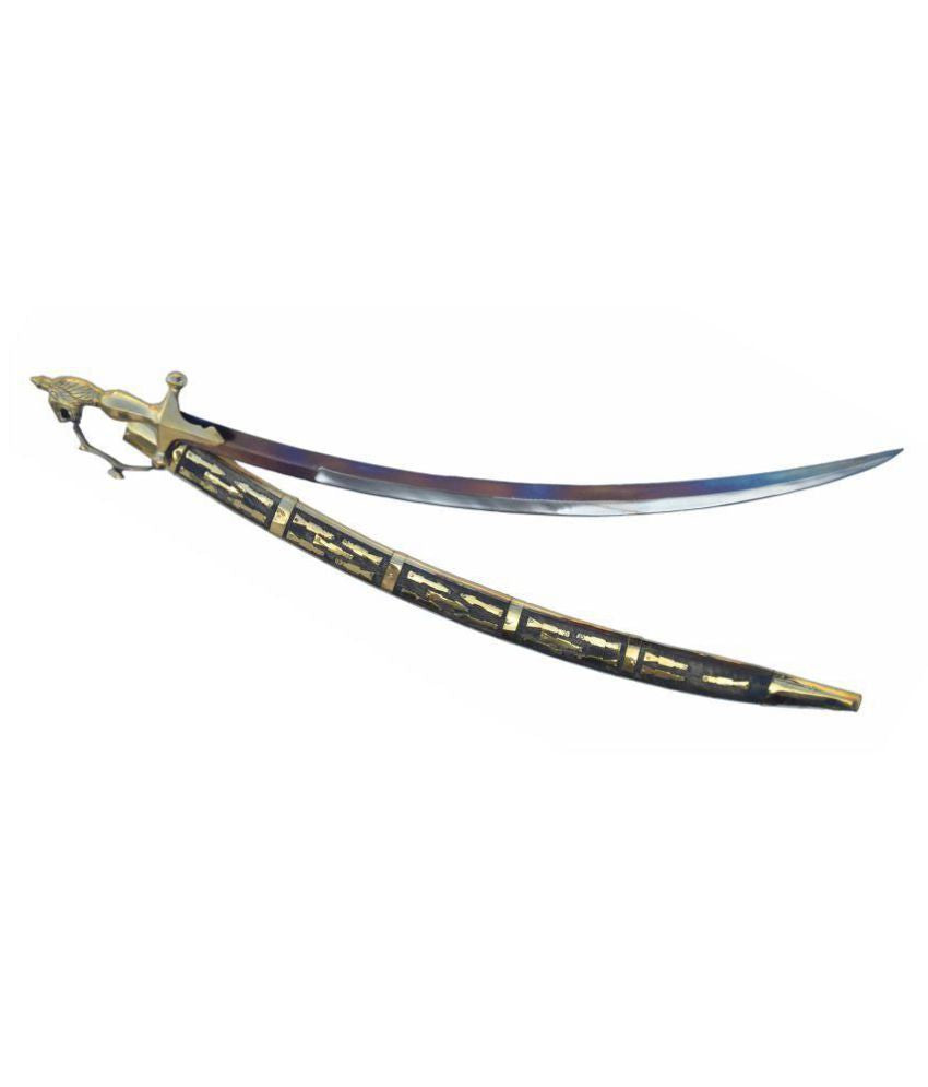 INDIAN BRASS KIRPAN LION HEAD