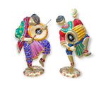 MULTI COLORS TRADITIONAL DRUMMERS SCULPTURES (SET OF 2)