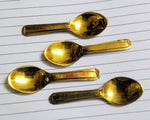 Brass Trimukha And Small Spoon Miniature For Home Decor And Kids Role Play