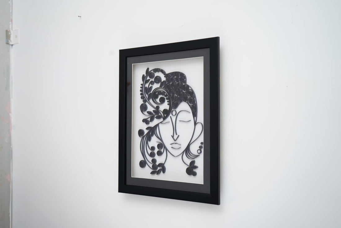 LORD GAUTAMA BUDDHA QUILLING ART FRAME-11×14