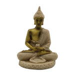 Sandstone Meditating Sitting Buddha Statue Sculpture Religious Handicrafts for Home Decoration